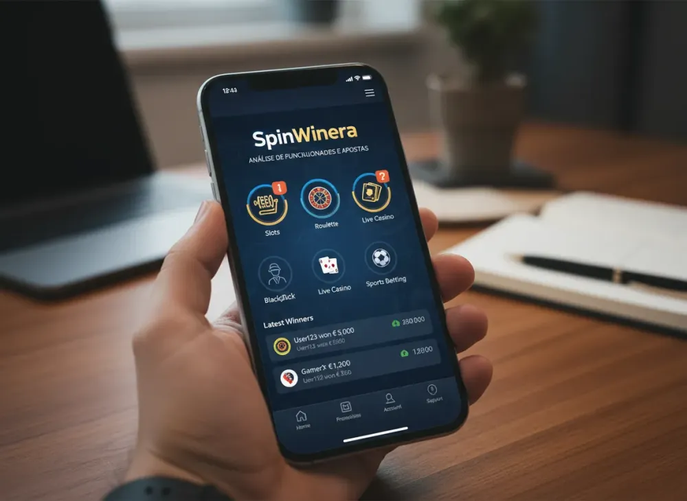 Spinwinera app análise de funcionalidades e apostas